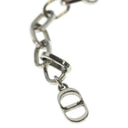 Dior CD Logo Icon Chain Link Necklace Silver — view 6