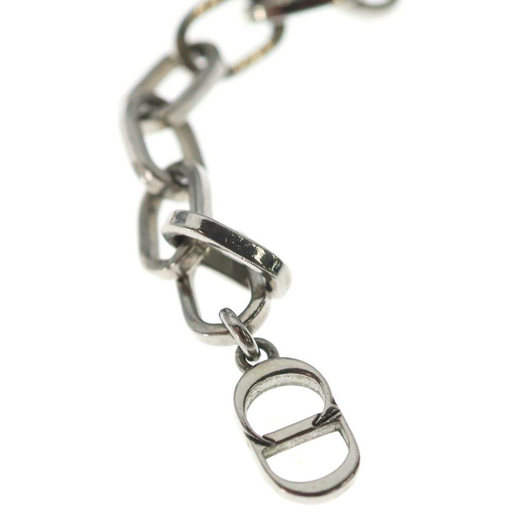 Dior CD Logo Icon Chain Link Necklace Silver — view 6