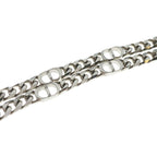 Dior CD Logo Icon Chain Link Necklace Silver — view 5
