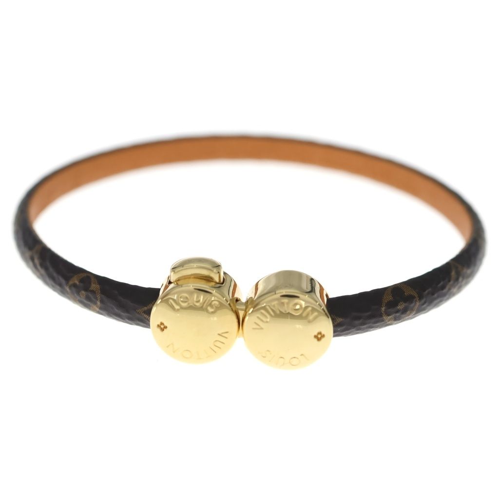 Louis Vuitton Monogram Bracelet Historic Mini Brown Gold — view 4