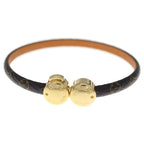 Louis Vuitton Monogram Bracelet Historic Mini Brown Gold — view 4