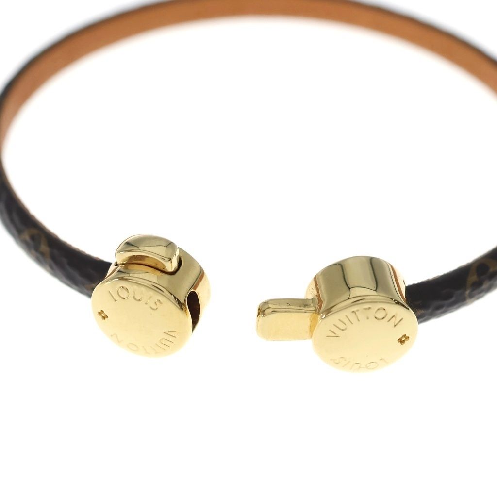 Louis Vuitton Monogram Bracelet Historic Mini Brown Gold — view 6
