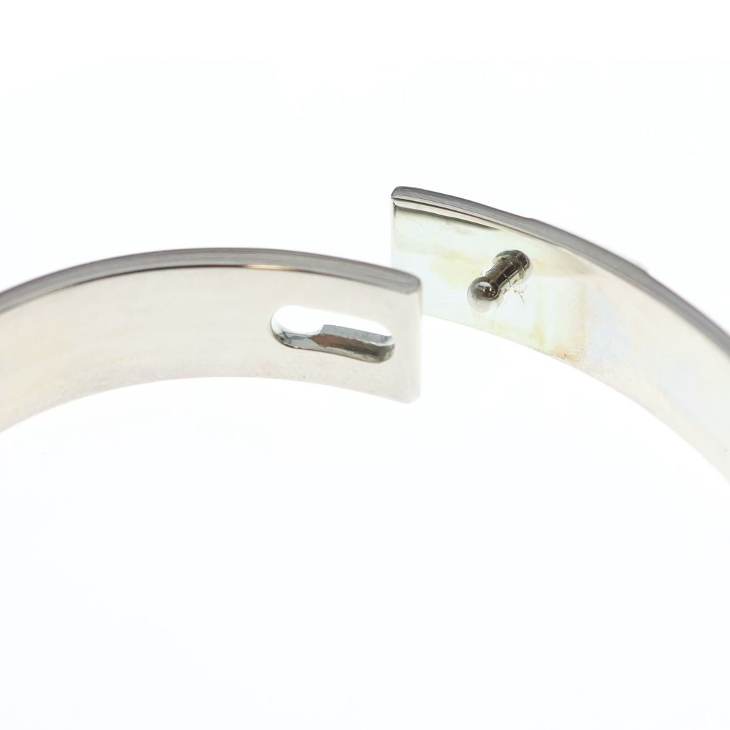 Hermes Collier de Chien LG Bangle Bracelet Silver — view 6