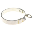 Hermes Collier de Chien LG Bangle Bracelet Silver — view 3