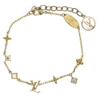 Louis Vuitton in the Sky Rhinestone Bracelet Gold
