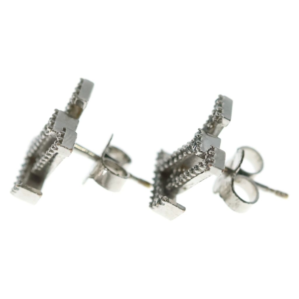 Louis Vuitton Iconic Strass Rhinestone Earrings Silver — view 3