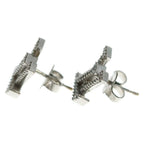 Louis Vuitton Iconic Strass Rhinestone Earrings Silver — view 3