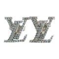 Louis Vuitton Iconic Strass Rhinestone Earrings Silver