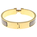 Hermes Clic Clac Bracelet Bangle Beige Gold — view 2