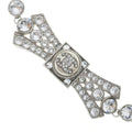 Chanel CC Logo Rhinestone Ribbon Choker Necklace Silver