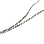 Chanel CC Logo Rhinestone Pendant Chain Silver — view 6