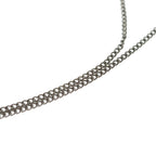 Chanel CC Logo Rhinestone Pendant Chain Silver — view 6