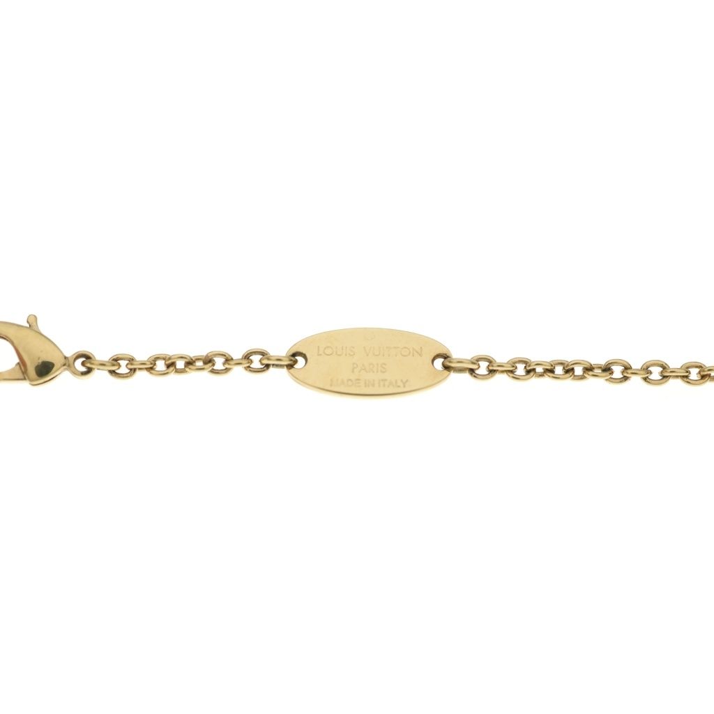 Louis Vuitton LV Iconic Necklace Rhinestone Gold Plated — view 6