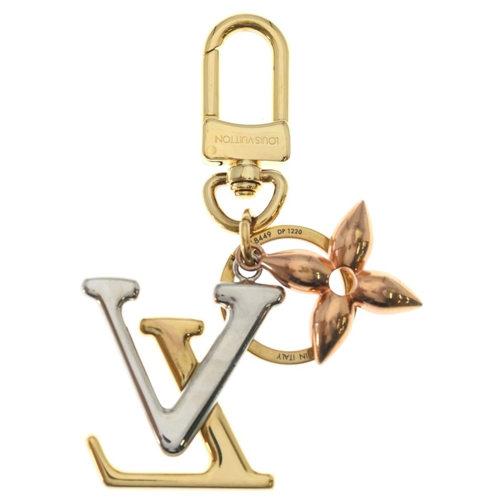 Louis Vuitton Porte Cles LV New Wave Key Sling Bag Charm Key Gold Silver Pink — view 2