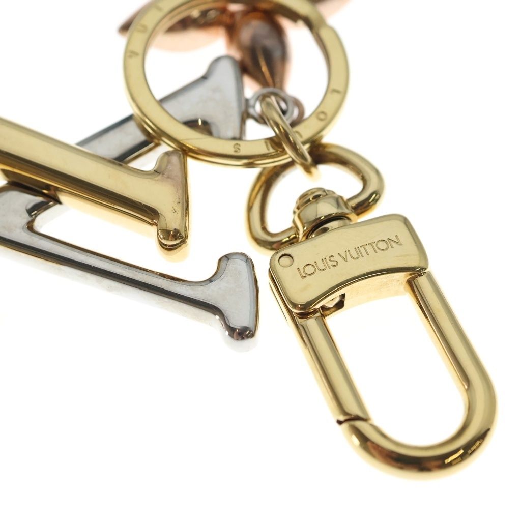 Louis Vuitton Porte Cles LV New Wave Key Sling Bag Charm Key Gold Silver Pink — view 6