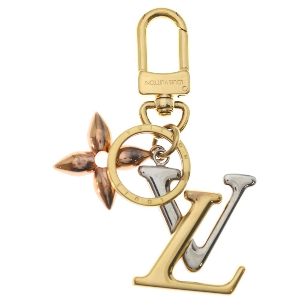 Louis Vuitton Porte Cles LV New Wave Key Sling Bag Charm Key Gold Silver Pink