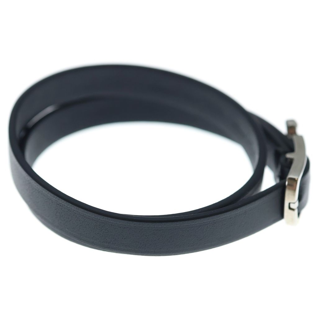 Louis Vuitton Bracelet Neogram Leather Black Silver 19 — view 3