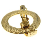 Chanel Motif Big Hoop Earrings Gold — view 5