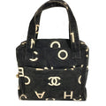 Chanel Handbag Pattern Icon CC Logo Canvas Black