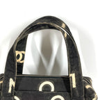 Chanel Handbag Pattern Icon CC Logo Canvas Black — view 3