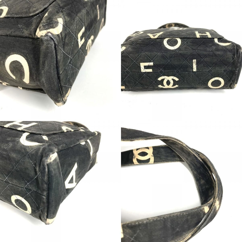 Chanel Handbag Pattern Icon CC Logo Canvas Black — view 7