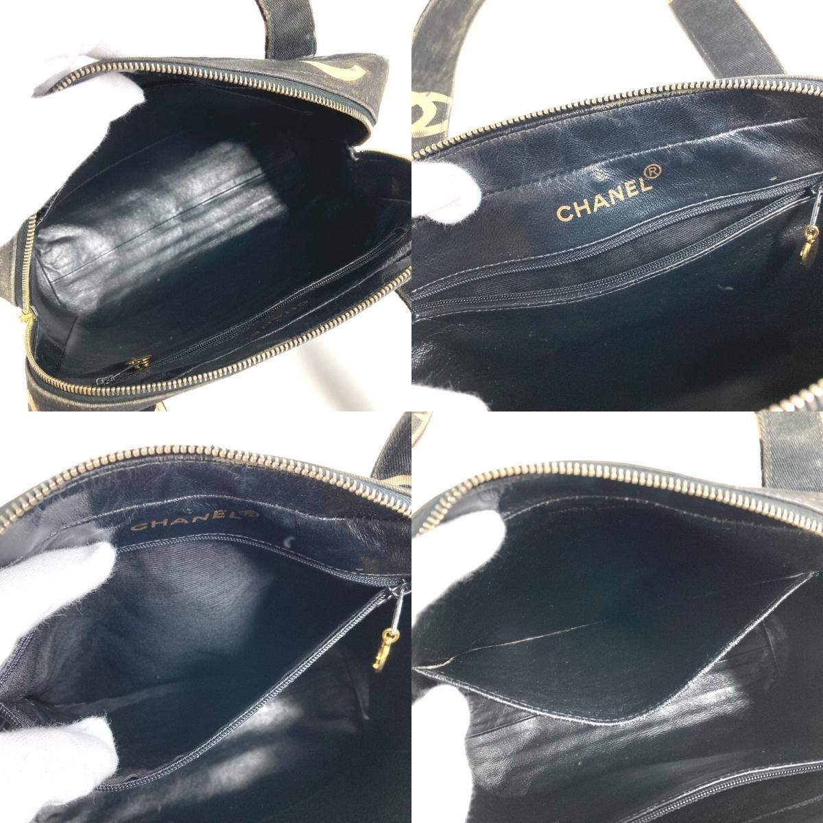 Chanel Handbag Pattern Icon CC Logo Canvas Black — view 9