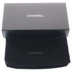 Chanel Quilted Bifold Wallet Card Case Black Lambskin Silver — view 6