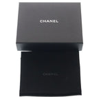 Chanel Quilted Trifold Wallet Compact Coin Case Black Lambskin Gold — view 6