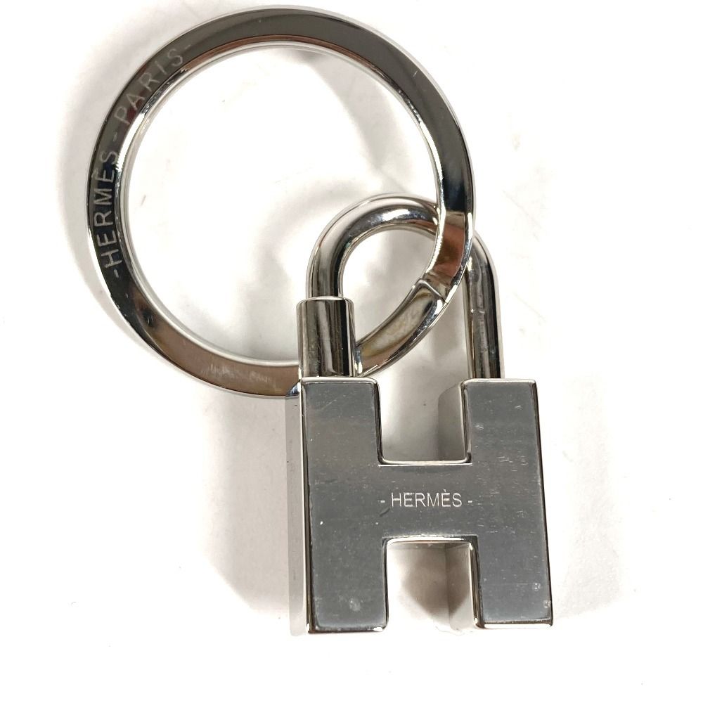 Hermes Charm Cadena Quiz Rainbow Metal Silver Keychain — view 6