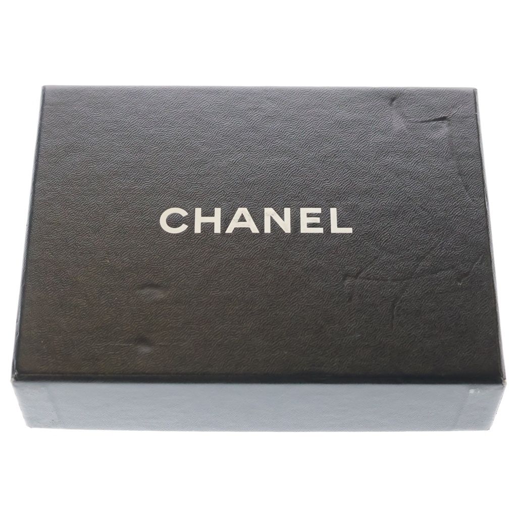 Chanel Turnlock Wallet Card Case Black Caviar Leather Silver — view 7