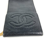 Chanel Cigarette Case CC Logo Caviar Leather Black — view 6