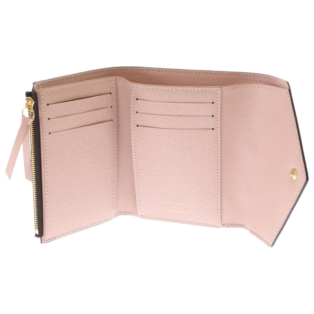 Louis Vuitton Monogram Portefeuille Victorine Trifold Wallet Brown Rose Valley — view 4