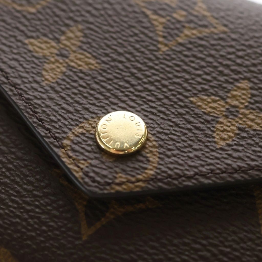 Louis Vuitton Monogram Portefeuille Victorine Trifold Wallet Brown Rose Valley — view 5
