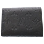 Louis Vuitton Monogram Shadow Victor Wallet Leather Trifold Compact Noir Black — view 2