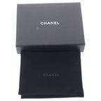 Chanel Quilted Bifold Wallet Compact Coin Case Caviar Leather Red Gold — view 6
