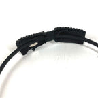 Chanel Headband Ribbon Logo CC Rhinestone Canvas Black — view 6