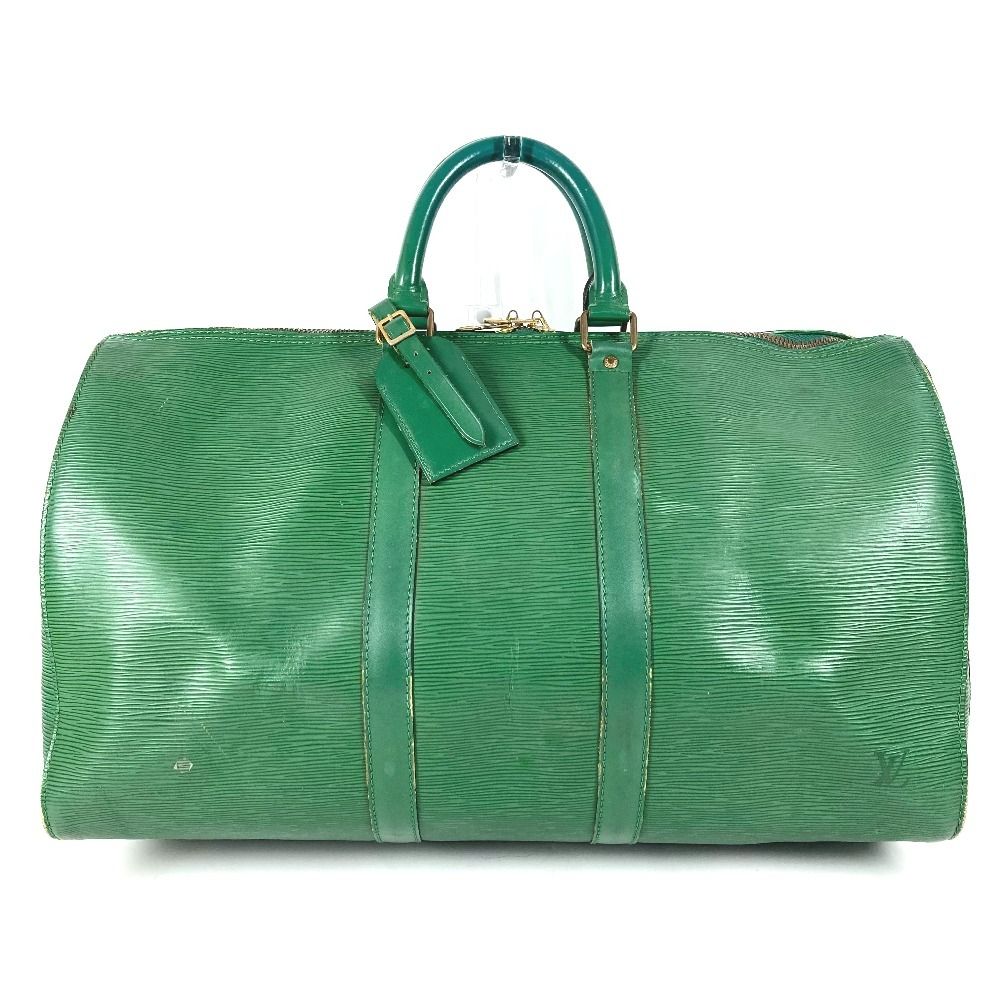 Louis Vuitton Boston Bag Keepall 45 Epi Leather Borneo Green