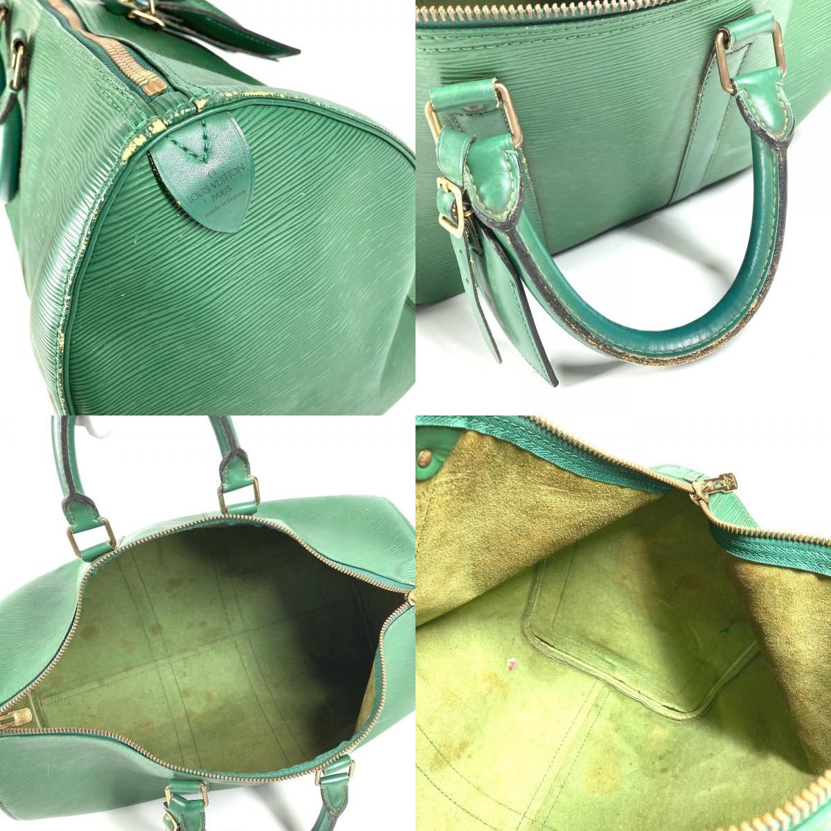 Louis Vuitton Boston Bag Keepall 45 Epi Leather Borneo Green — view 8