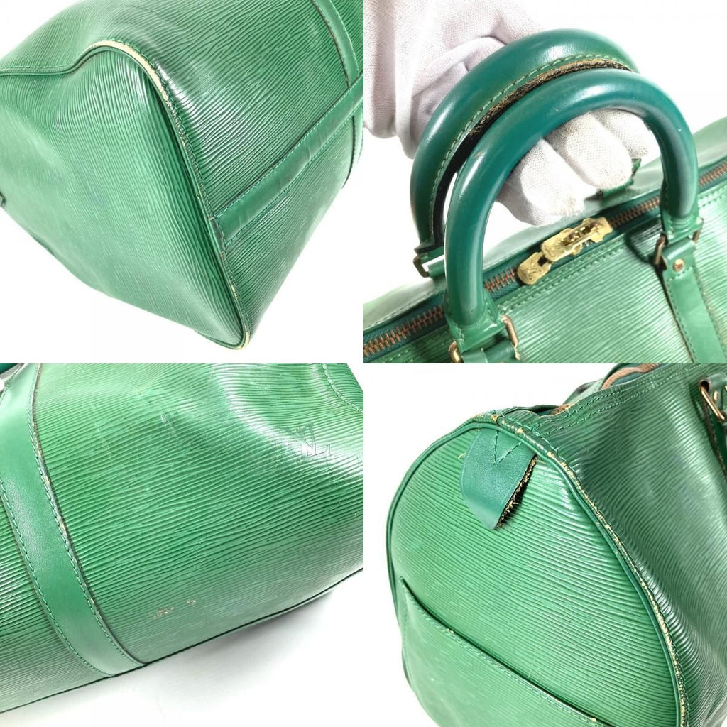 Louis Vuitton Boston Bag Keepall 45 Epi Leather Borneo Green — view 7