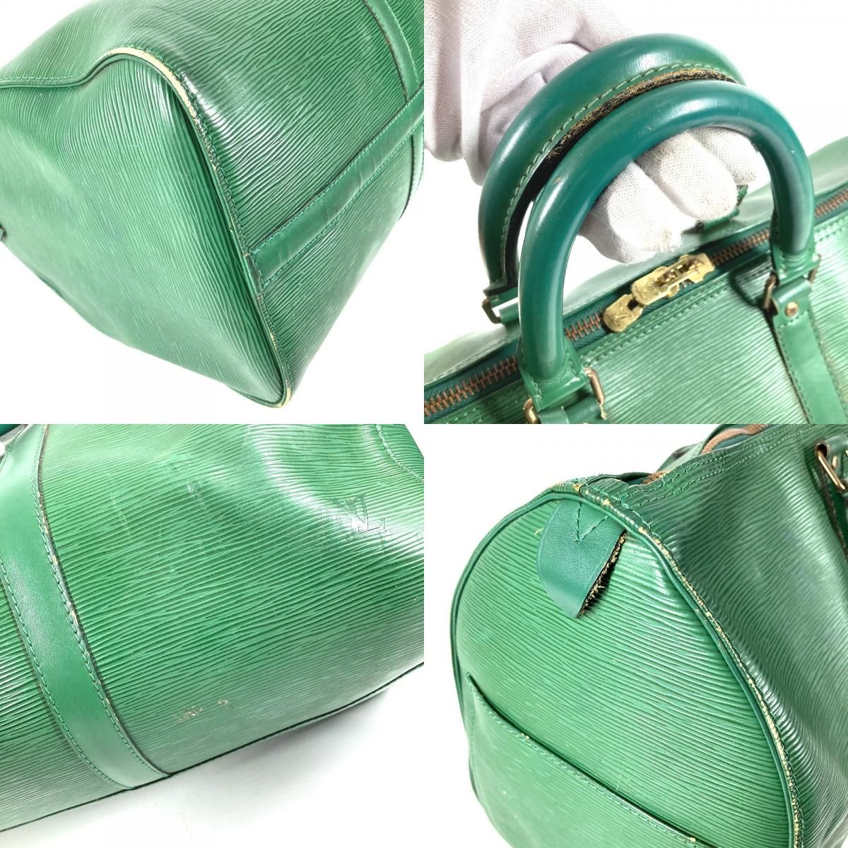 Louis Vuitton Boston Bag Keepall 45 Epi Leather Borneo Green — view 7