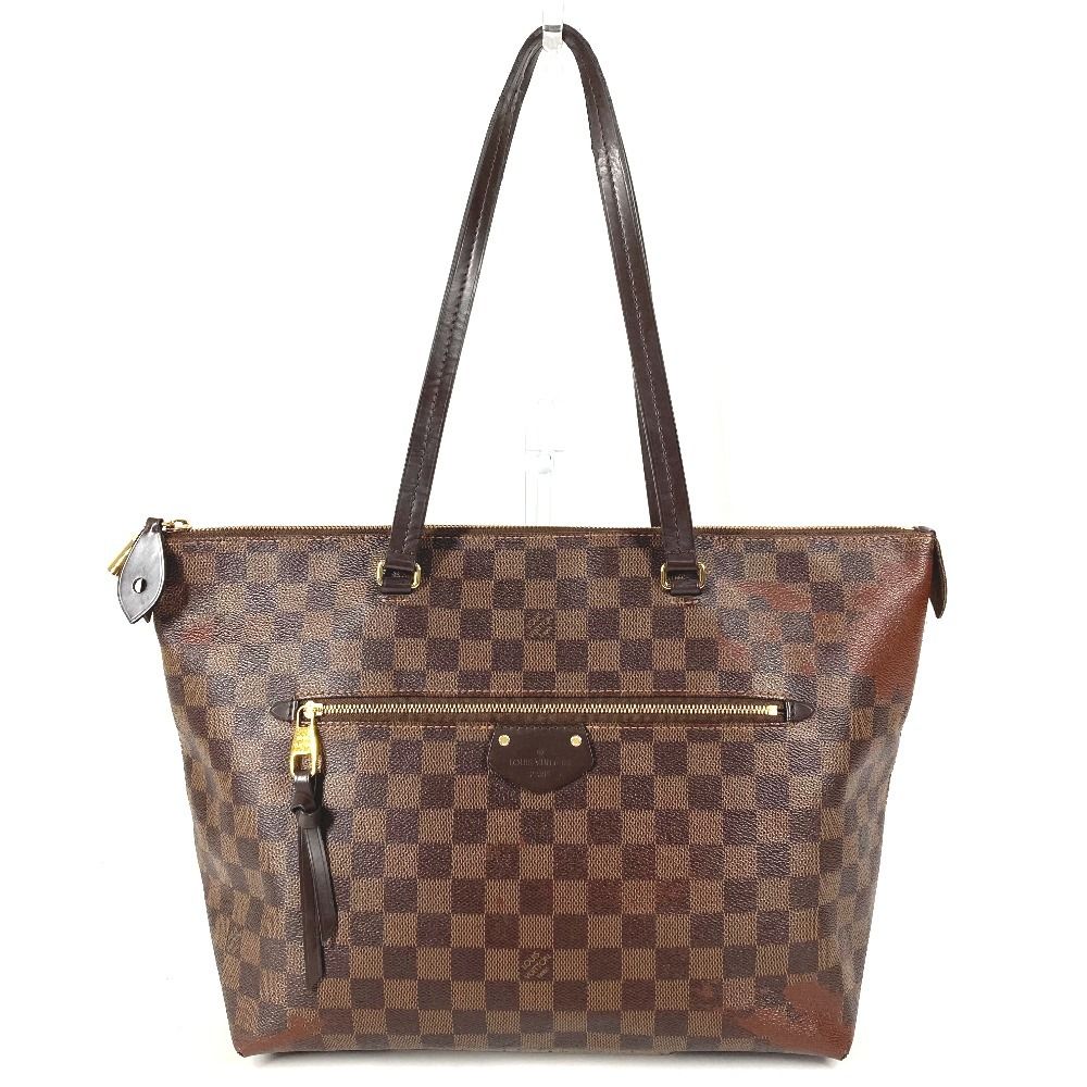 Louis Vuitton Tote Jena MM Shoulder MM Damier Canvas Ebene Brown