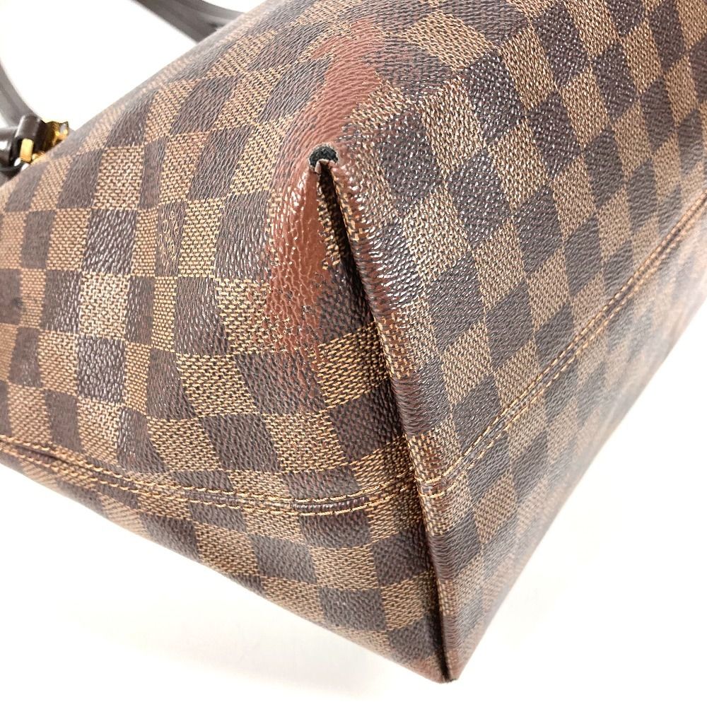 Louis Vuitton Tote Jena MM Shoulder MM Damier Canvas Ebene Brown — view 7