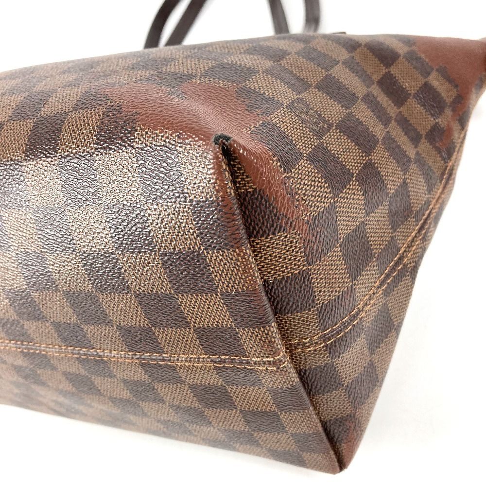 Louis Vuitton Tote Jena MM Shoulder MM Damier Canvas Ebene Brown — view 6