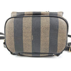 Fendi Backpack Pecan Logo Leather Khaki — view 5