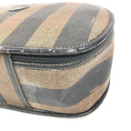 Fendi Handbag Pecan Logo Leather Khaki — view 6
