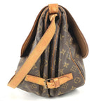 Louis Vuitton Shoulder Bag Saumur 35 Monogram Canvas Brown — view 3