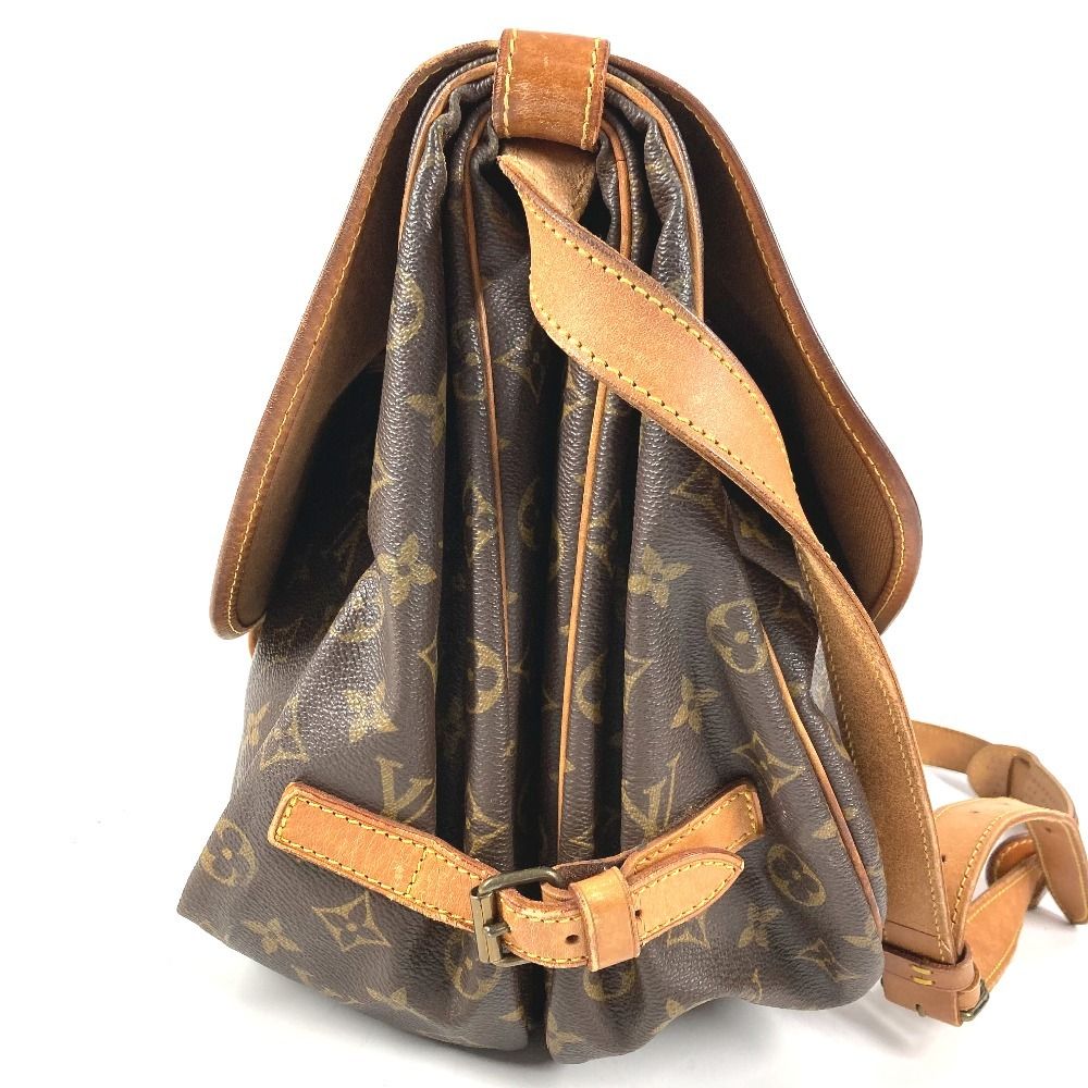Louis Vuitton Shoulder Bag Saumur 35 Monogram Canvas Brown — view 4