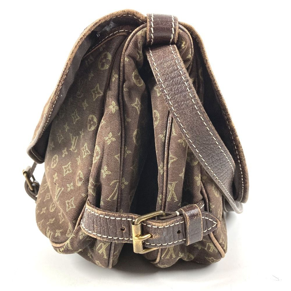 Louis Vuitton Shoulder Bag Saumur 30 Monogram Mini Lin Canvas Brown — view 4