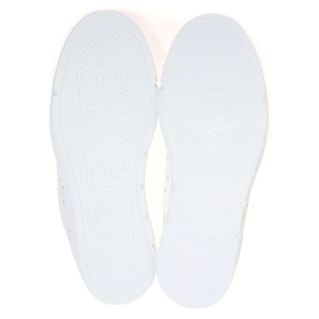 Loewe Anagram Leather Low Cut Sneakers White — view 5