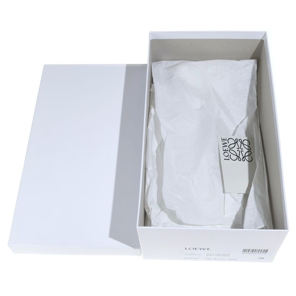 Loewe Anagram Leather Low Cut Sneakers White — view 6